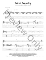 Detroit Rock City Guitar and Fretted sheet music cover